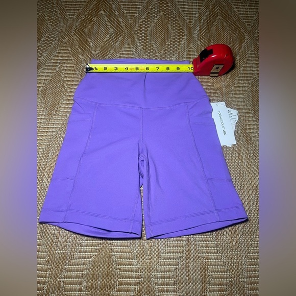 YOGALICIOUS® LUX Women's Workout Short Set: 7" Purple & Grey, Size XS,NWT - Picture 5 of 12